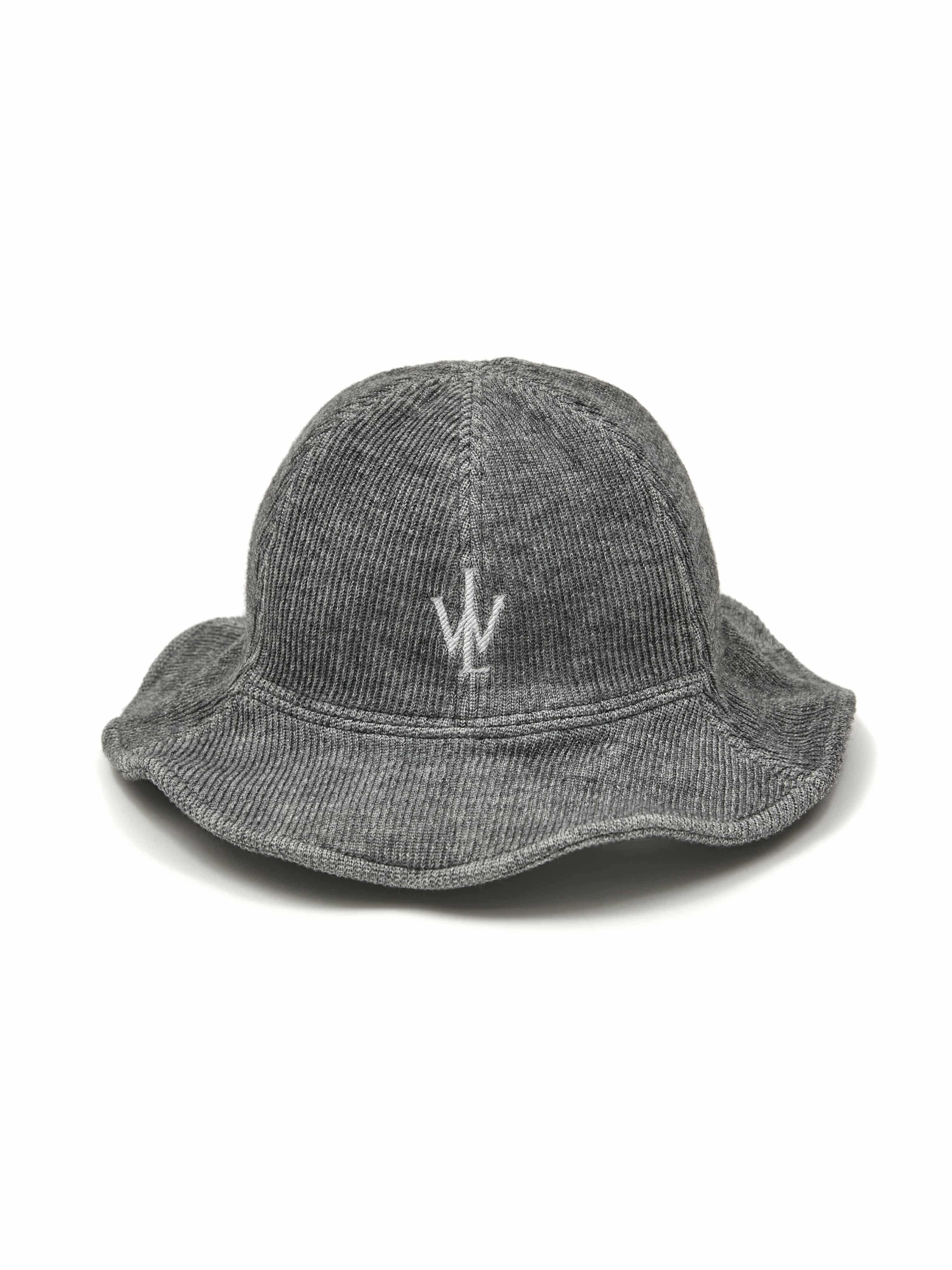 logo knit bucket hat gray - Likewize